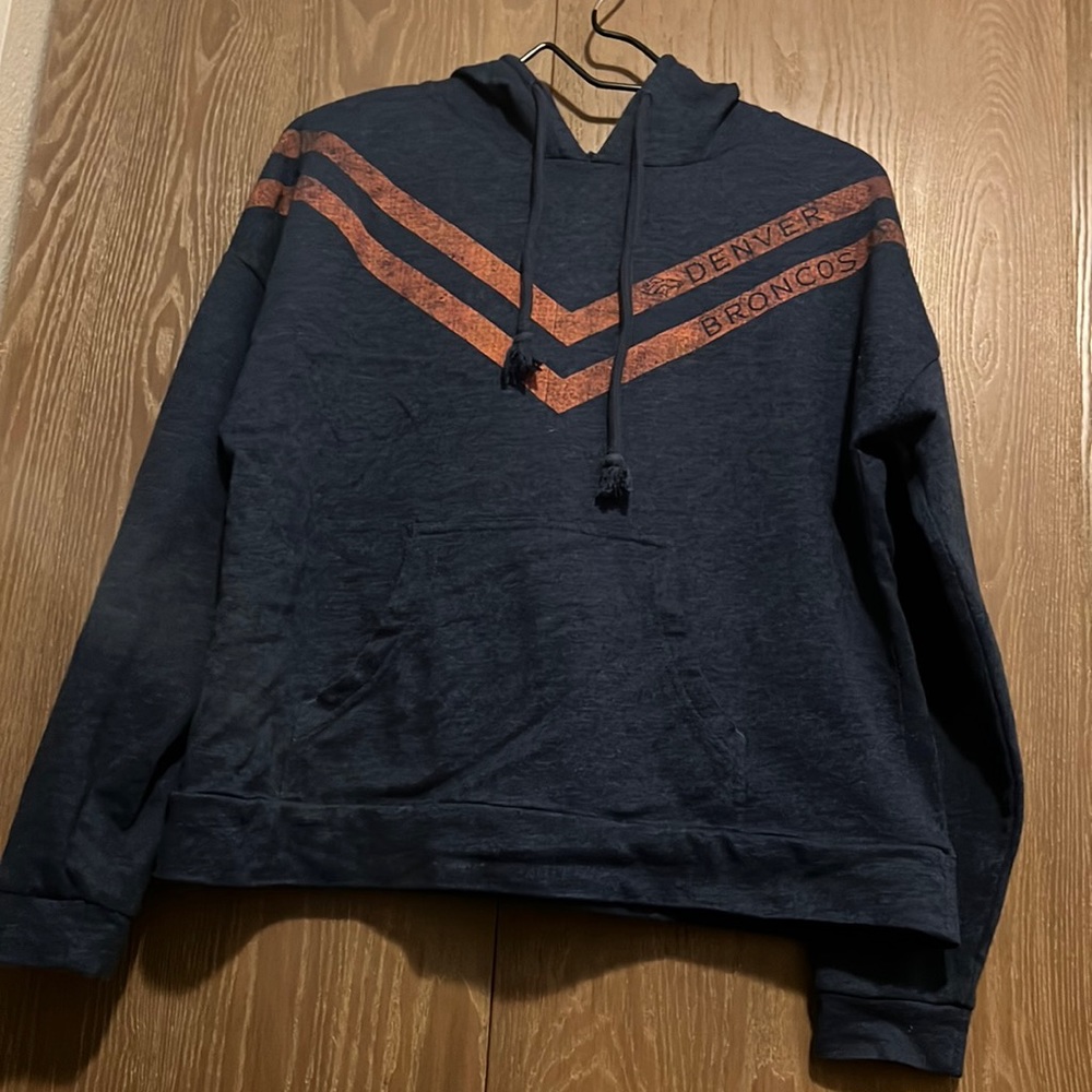 NFL Team Apparel Denver Broncos Hoodie Size L